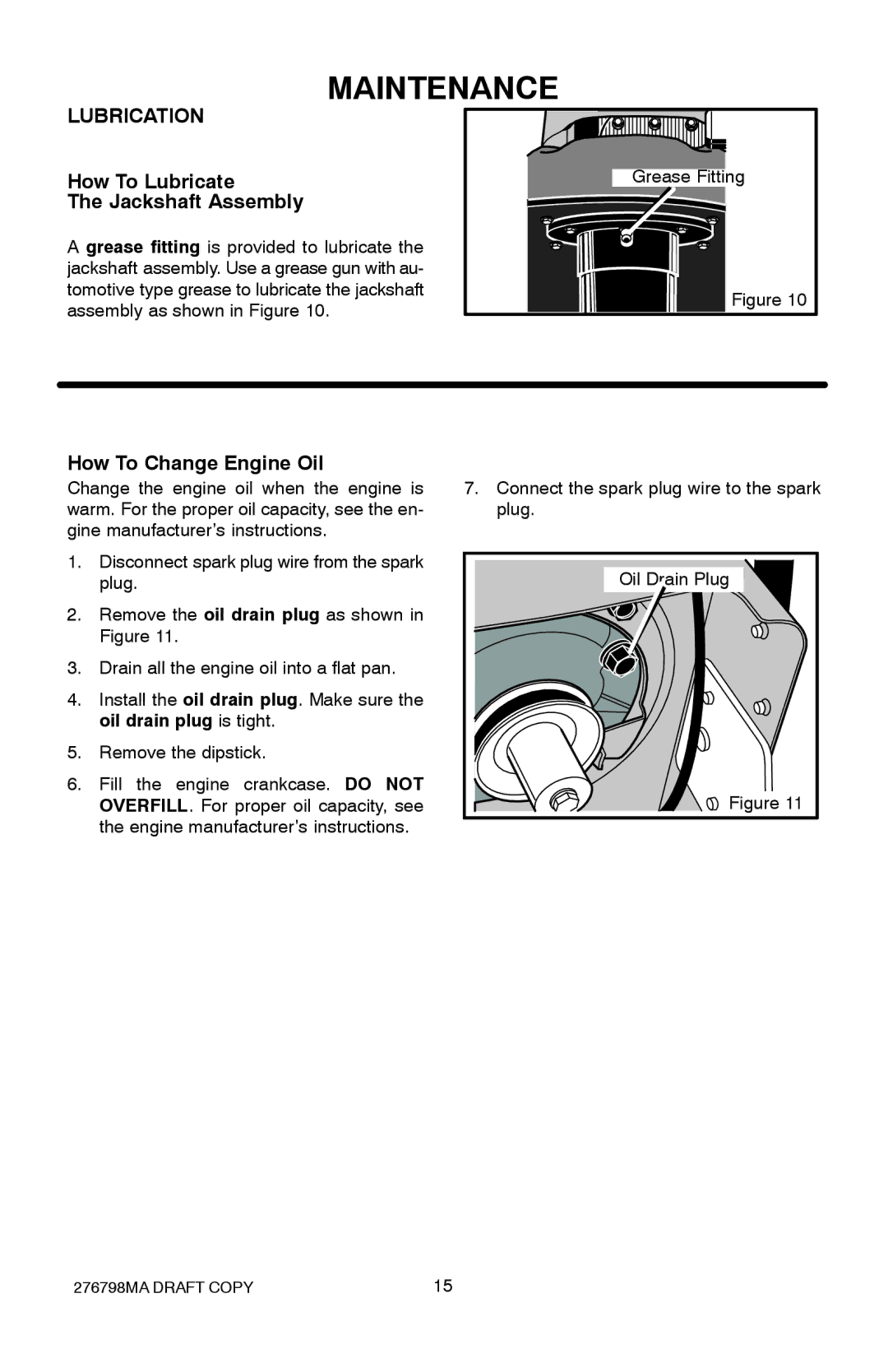 Hayter Mowers 407D manual How To Lubricate, Jackshaft Assembly, How To Change Engine Oil 