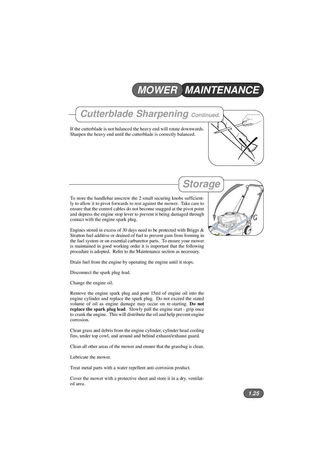 Hayter Mowers 423V, 422V, 424V manual Storage 