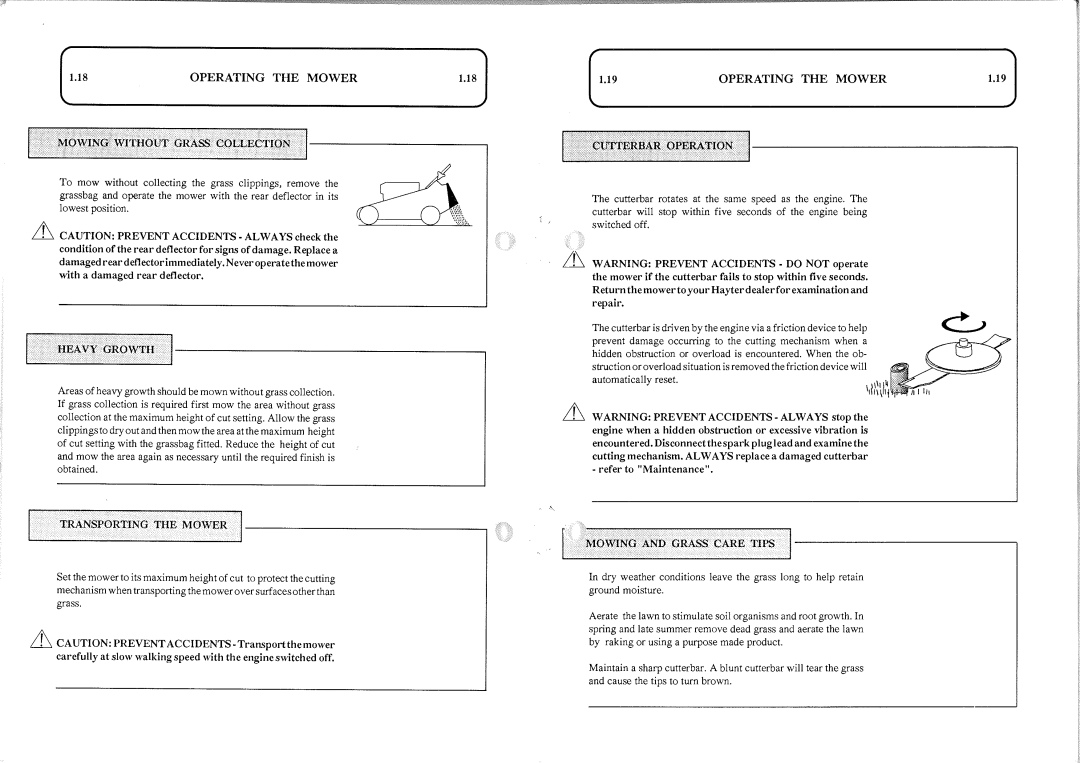 Hayter Mowers 48 manual 