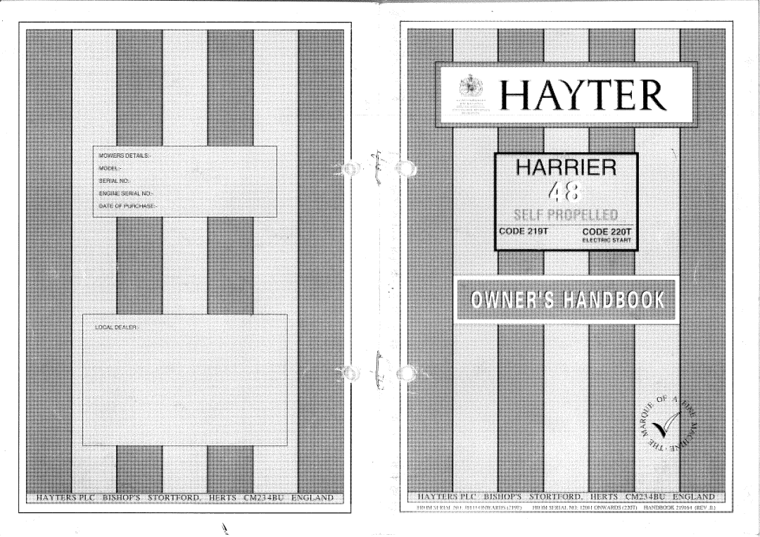 Hayter Mowers 48 manual 