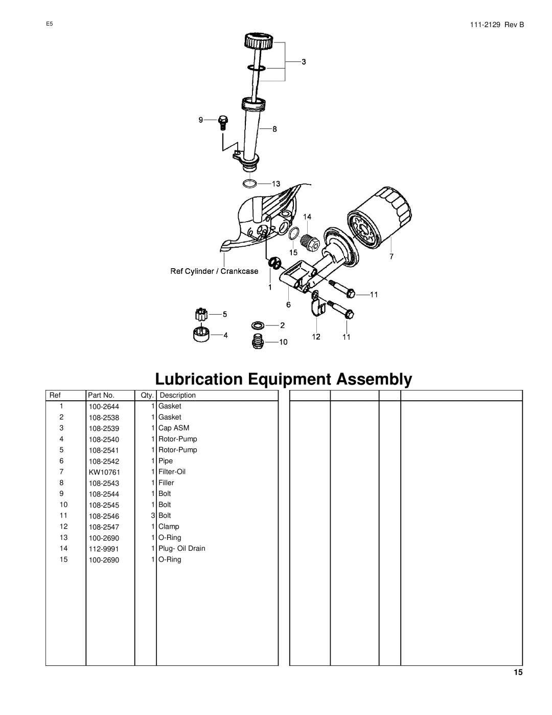 Hayter Mowers G002741 manual Lubrication Equipment Assembly 