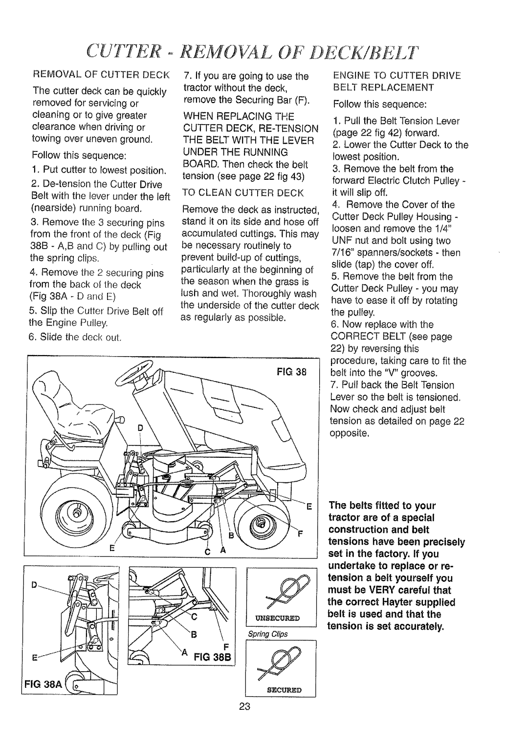 Hayter Mowers H-Series manual 