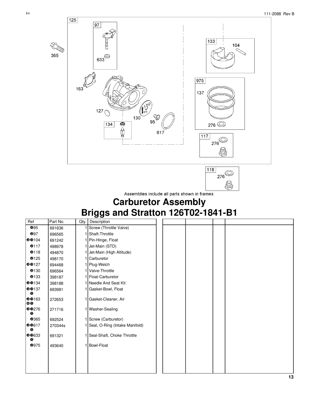 Hayter Mowers R48 manual Carburetor Assembly 