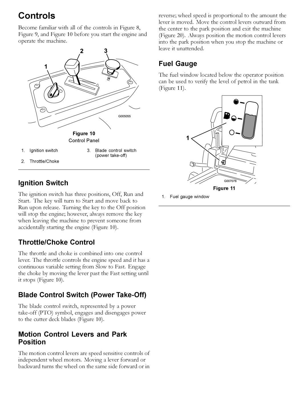 Hayter Mowers RZT420H manual Controls 