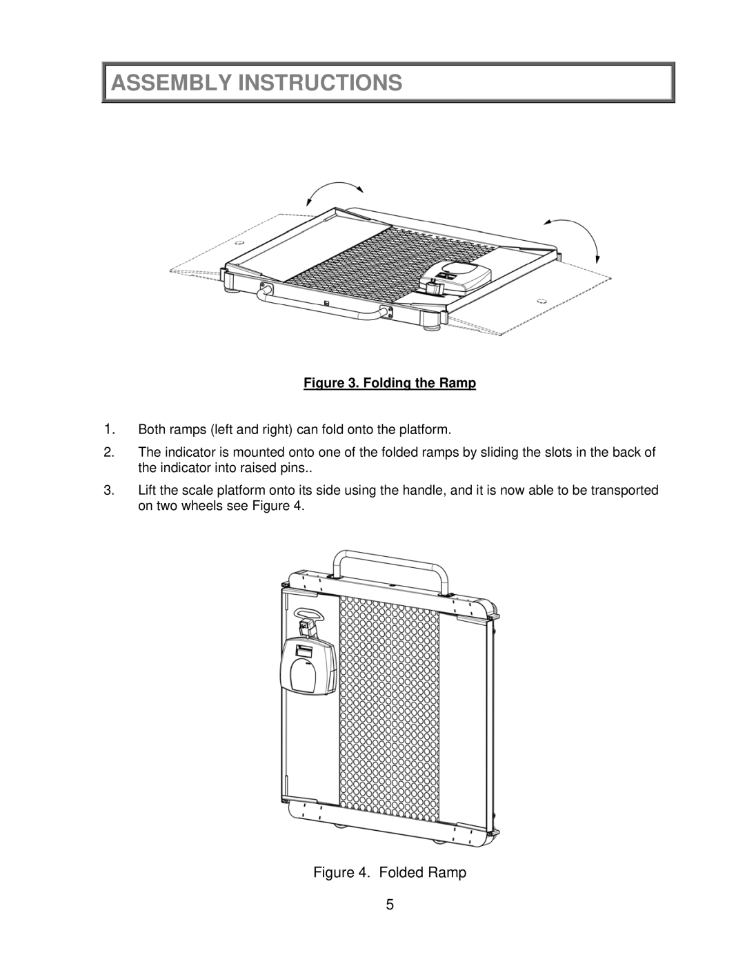 Health O Meter 2650KL operation manual Folded Ramp 