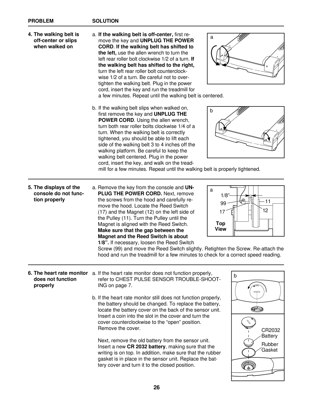 Healthrider 900hrc manual Problem Solution 