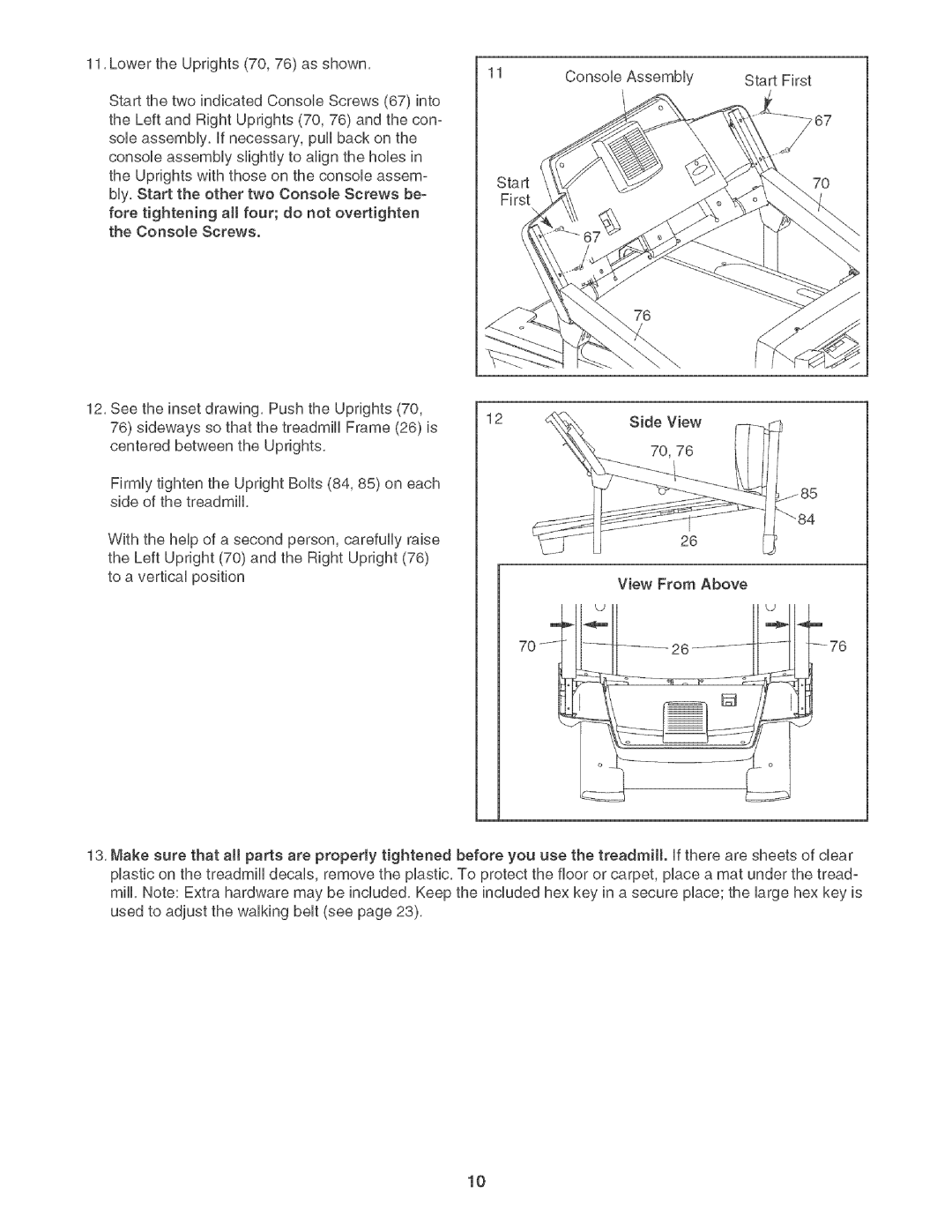 Healthrider H450I manual First 