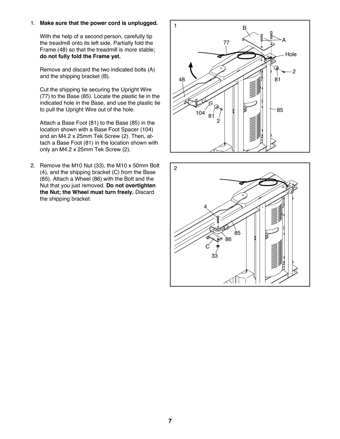 Healthrider HMTL57808 manual 