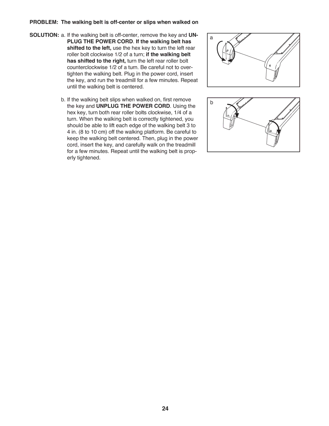 Healthrider HMTL79608.0 manual Problem Solution 