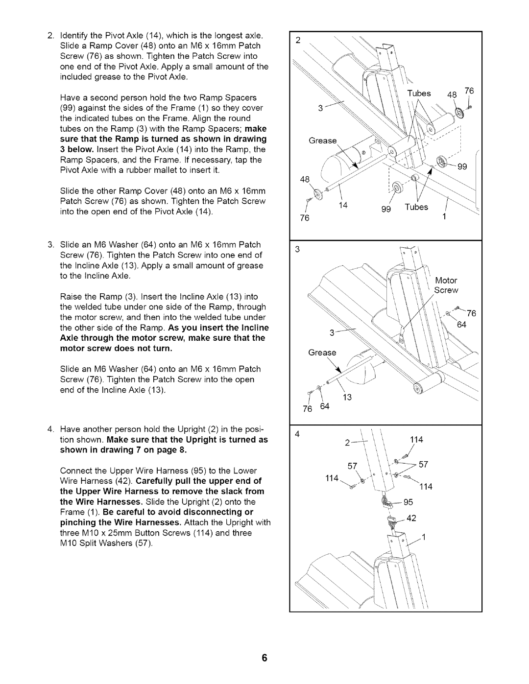 Healthrider HRE99940 manual Sure that the Ramp is turned as shown in drawing 