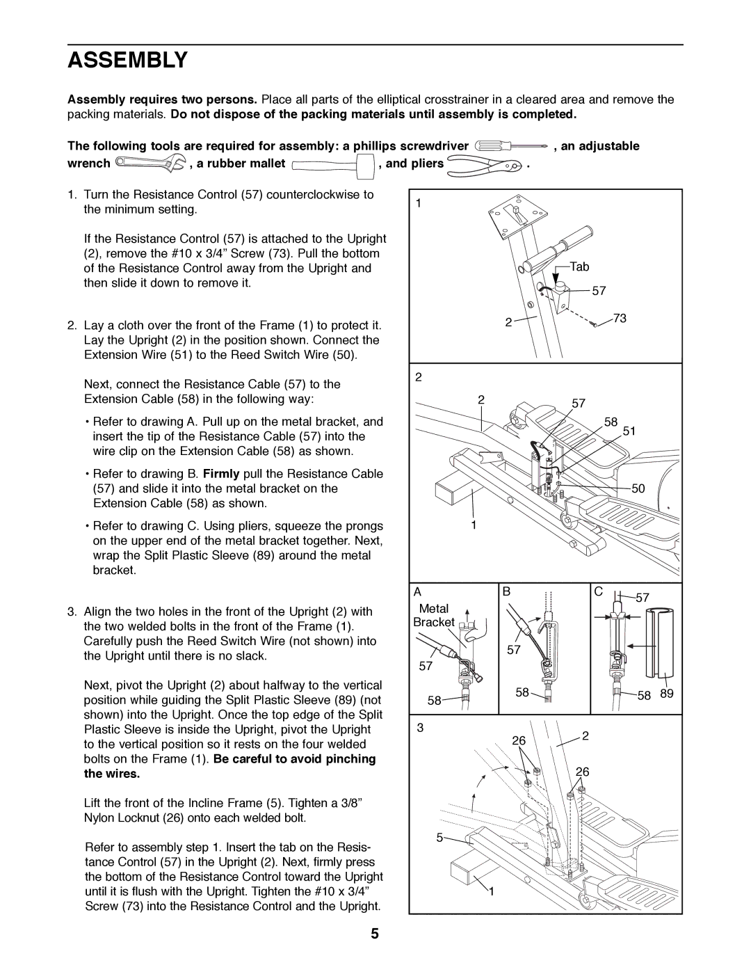 Healthrider HREL05980 manual Assembly 