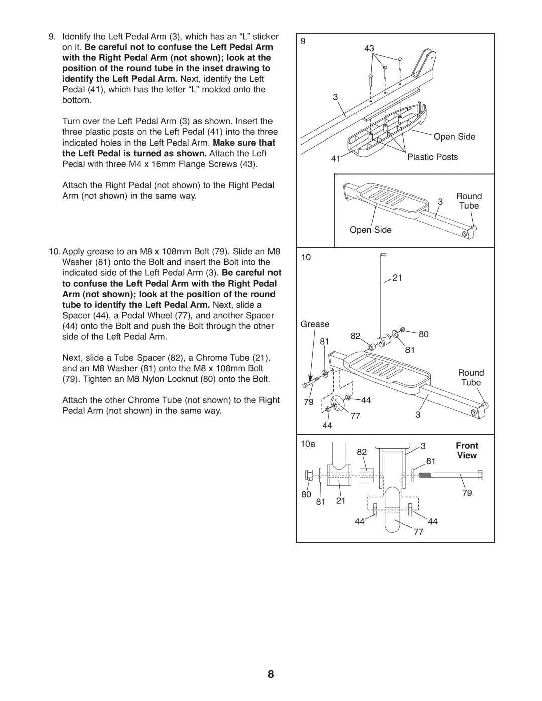 Healthrider HREL05983 manual Front, View 