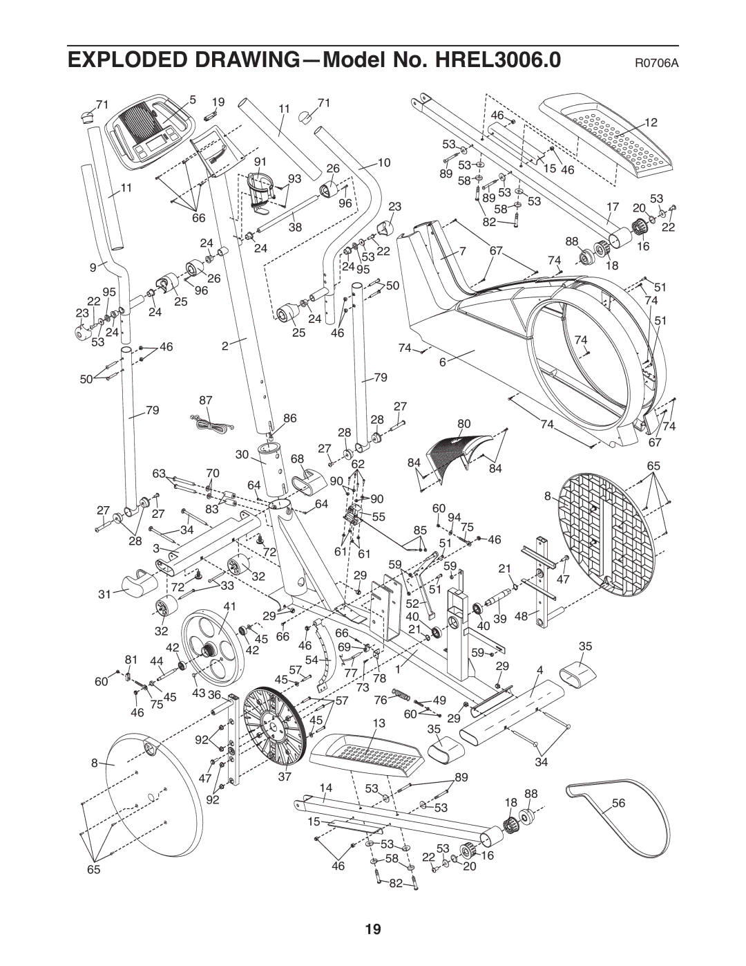 Healthrider HREL3006.0 manual R0706A 