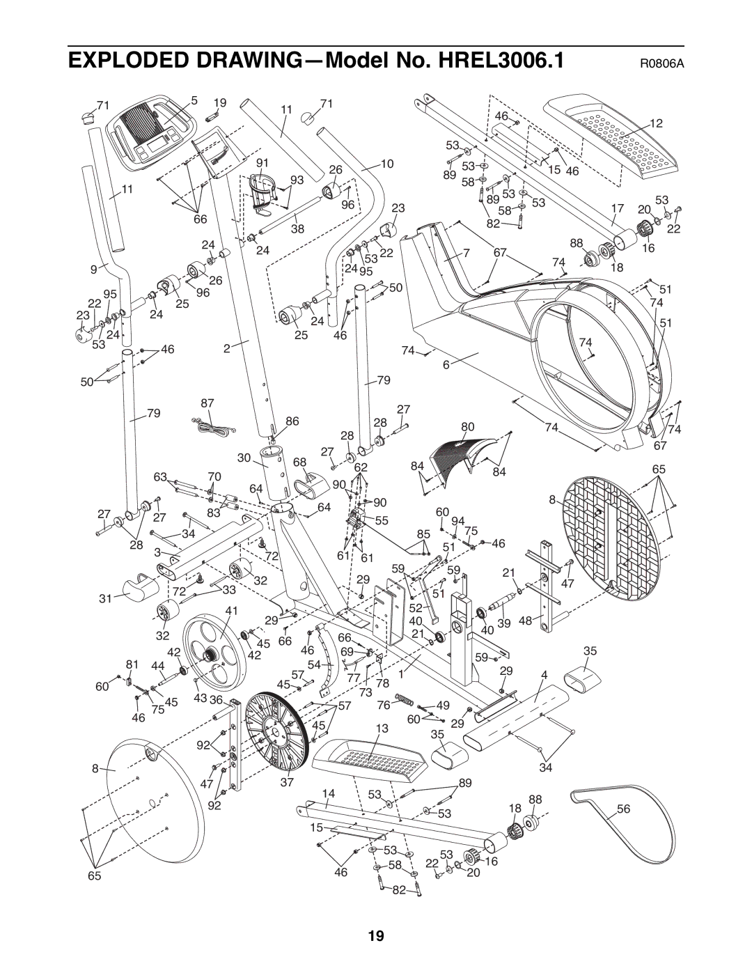 Healthrider HREL3006.1 manual R0806A 