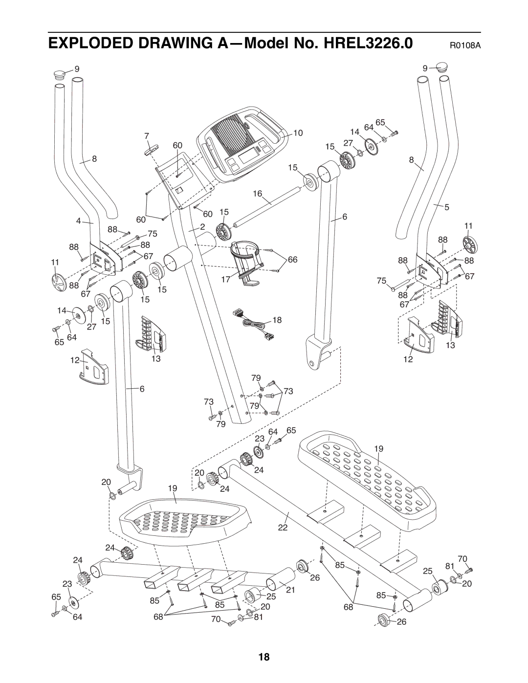 Healthrider HREL3226.0 manual R0108A 