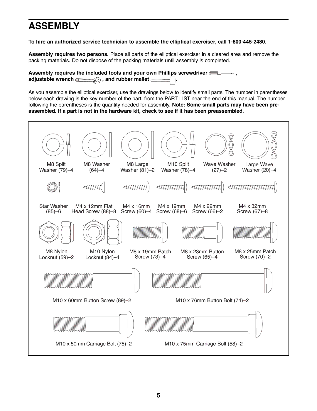 Healthrider HREL3226.0 manual Assembly 