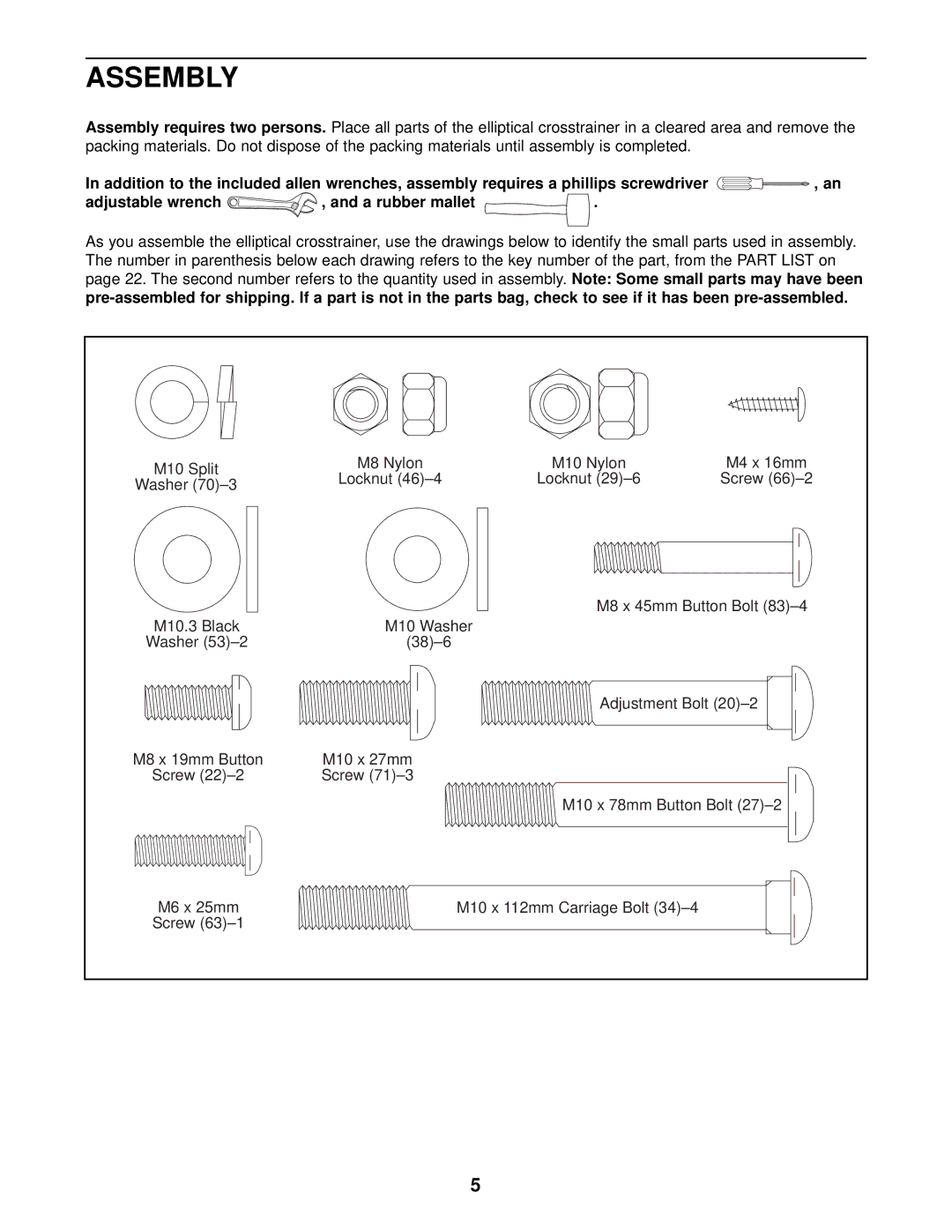 Healthrider HREL69010 manual Assembly 