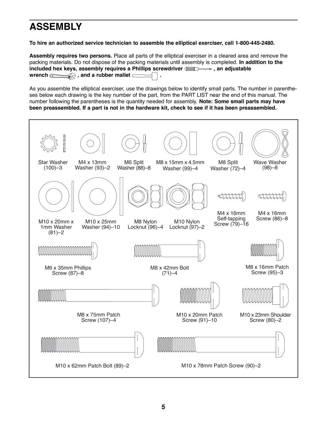 Healthrider HREL8806.1 manual Assembly 