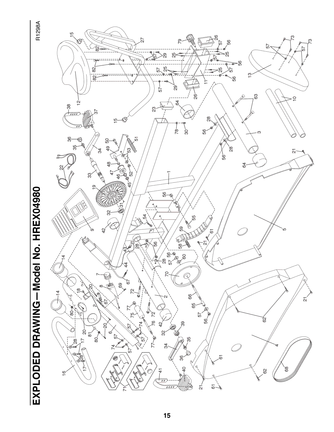 Healthrider HREX04980 manual 3566 