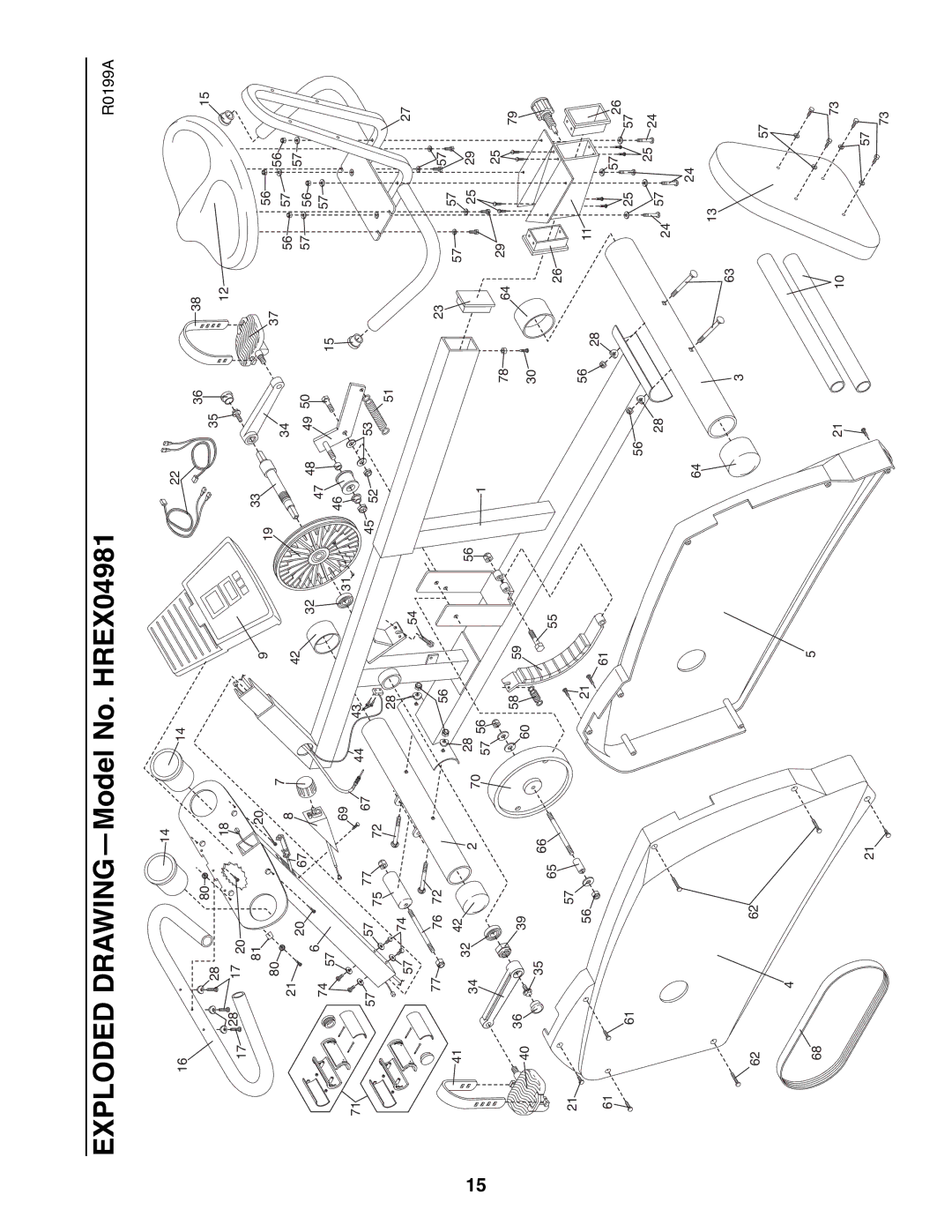 Healthrider HREX04981 manual 3566 1073 