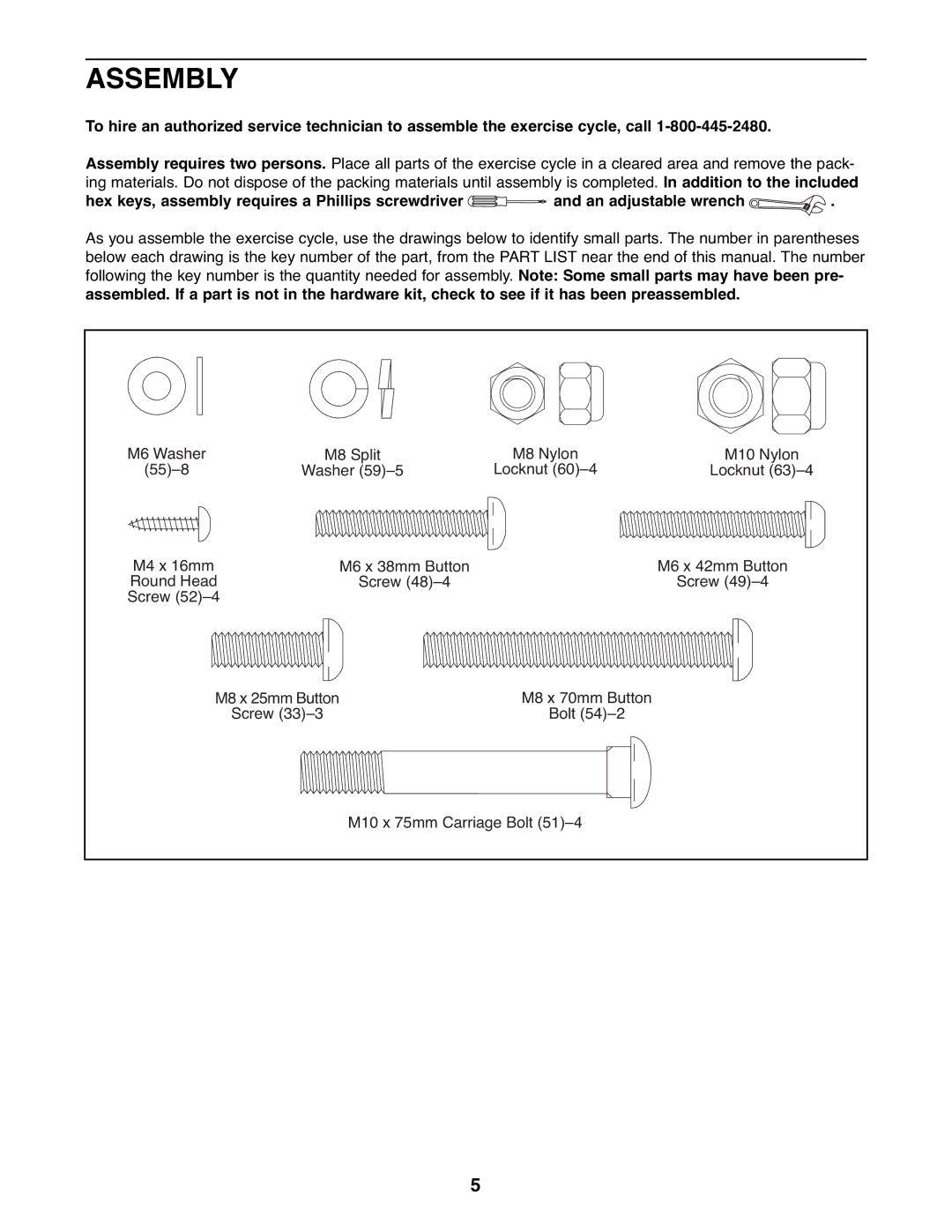 Healthrider HREX2076.1 manual Assembly 