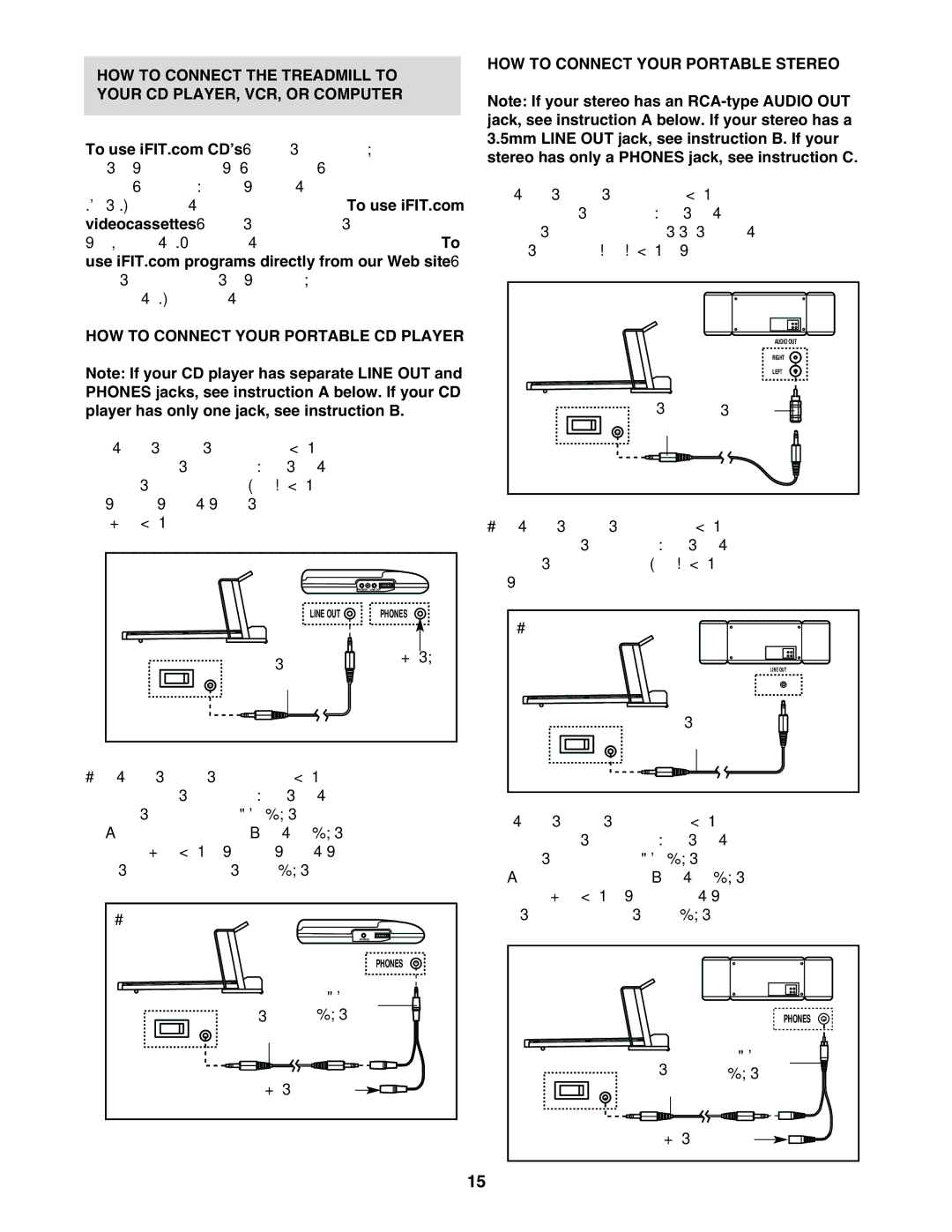 Healthrider HRT12920 manual HOW to Connect Your Portable Stereo 