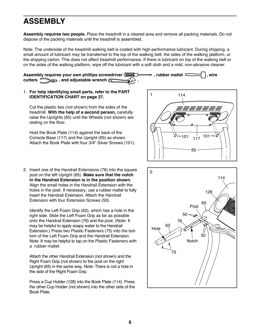 Healthrider HRT12920 manual Assembly 