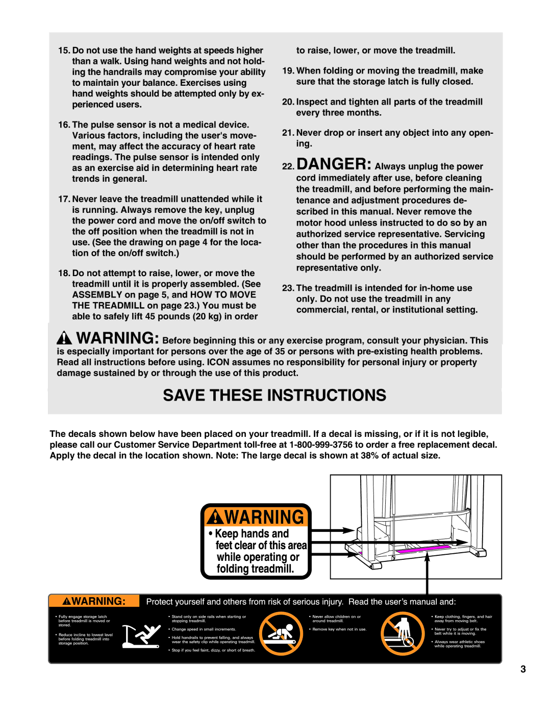 Healthrider HRTL12990 manual 