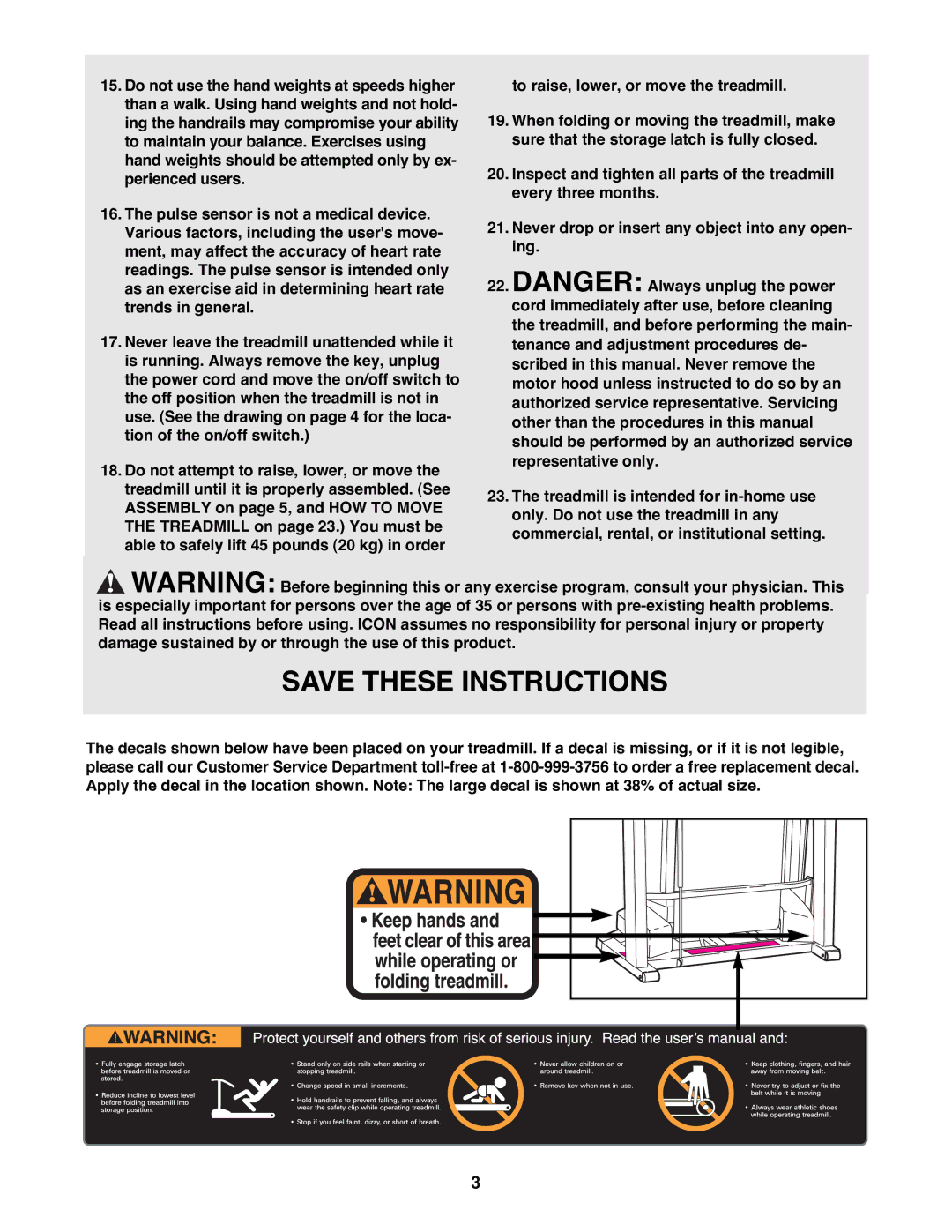 Healthrider HRTL12992 manual 