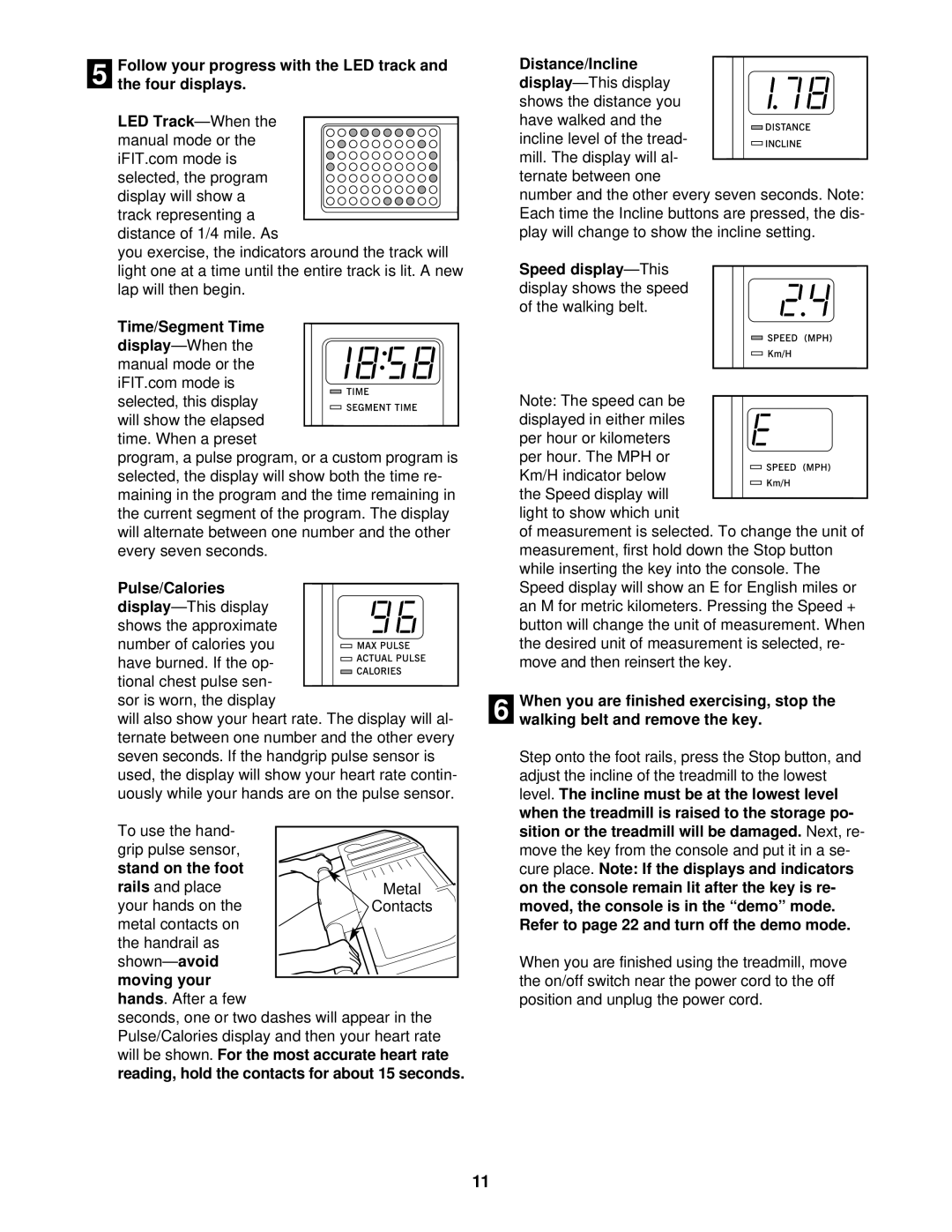 Healthrider HRTL14911 manual Time/Segment Time, Pulse/Calories, Distance/Incline 