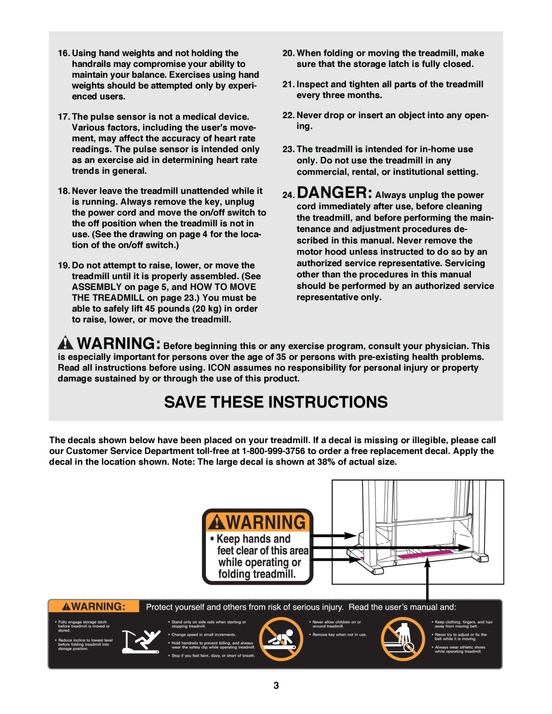 Healthrider HRTL16991 manual 