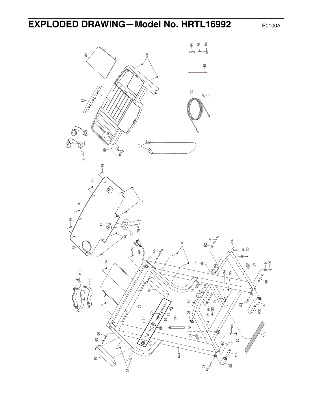 Healthrider HRTL16992 manual 