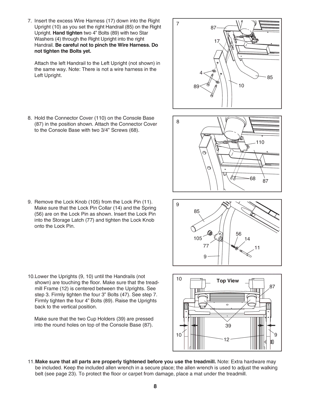 Healthrider HRTL39305.0 manual Top View 