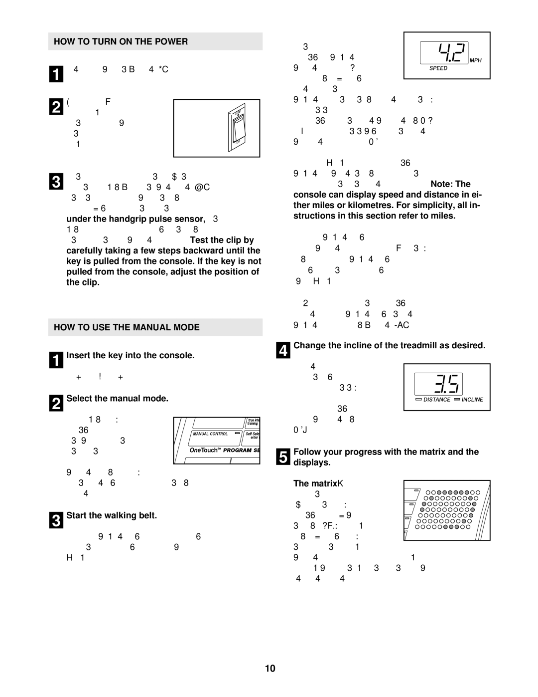 Healthrider HRTL71830 manual HOW to USE the Manual Mode 