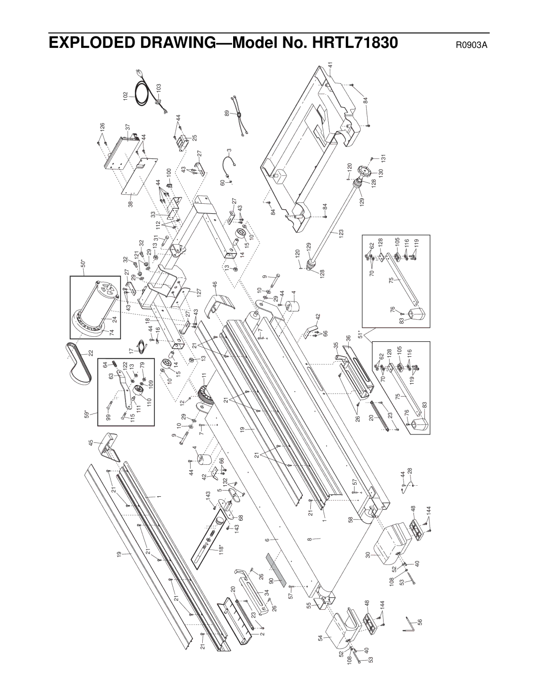 Healthrider HRTL71830 manual R0903A 