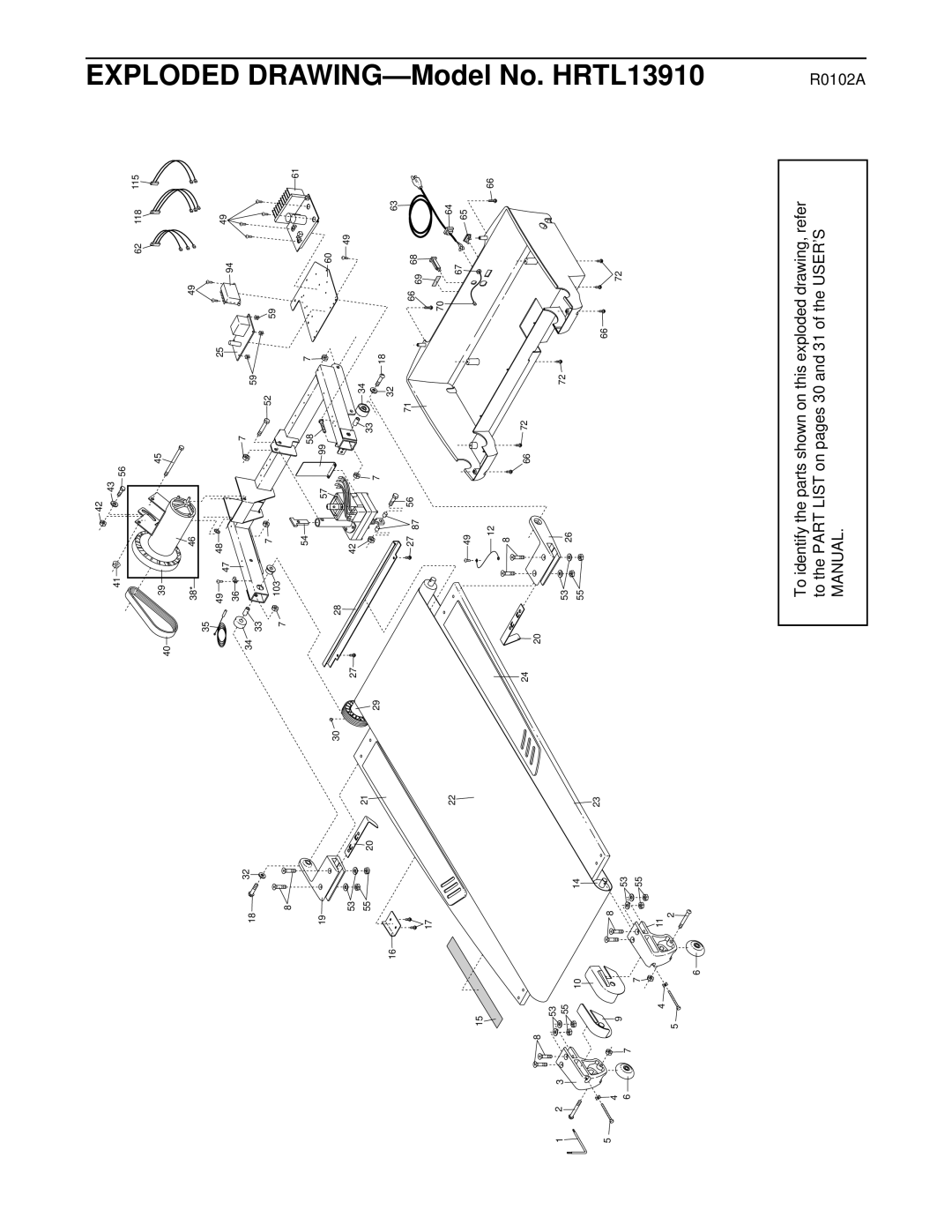 Healthrider T90 manual HRTL13910 