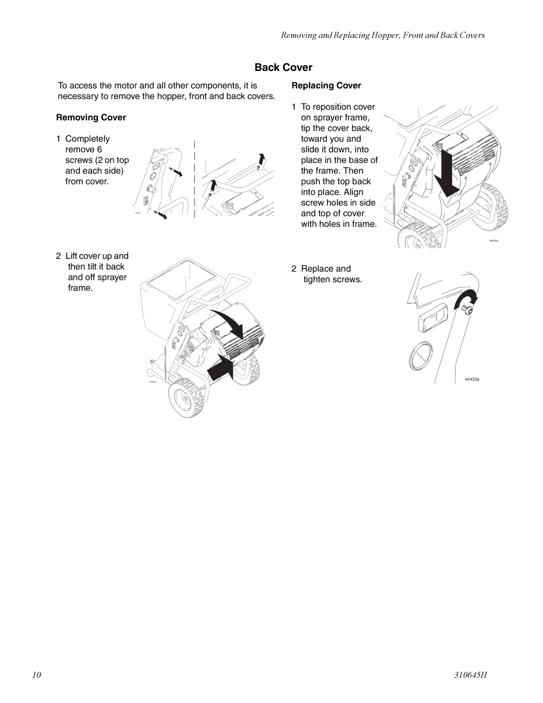 Healthyway 310645H manual Back Cover 