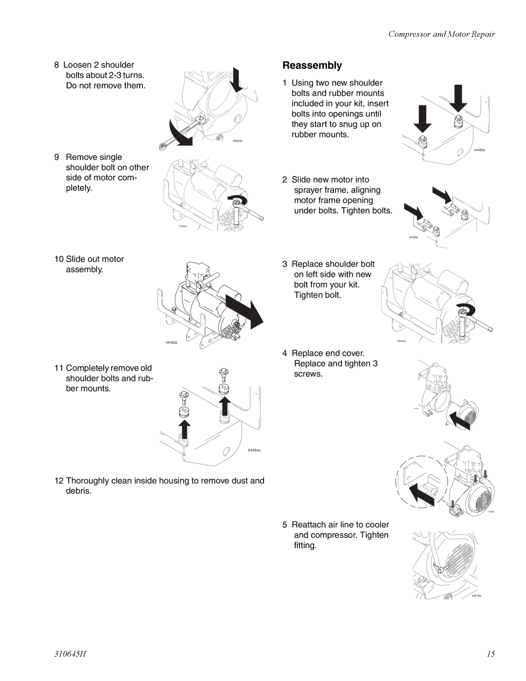 Healthyway 310645H manual Loosen 2 shoulder bolts about 2-3 turns. Do not remove them 