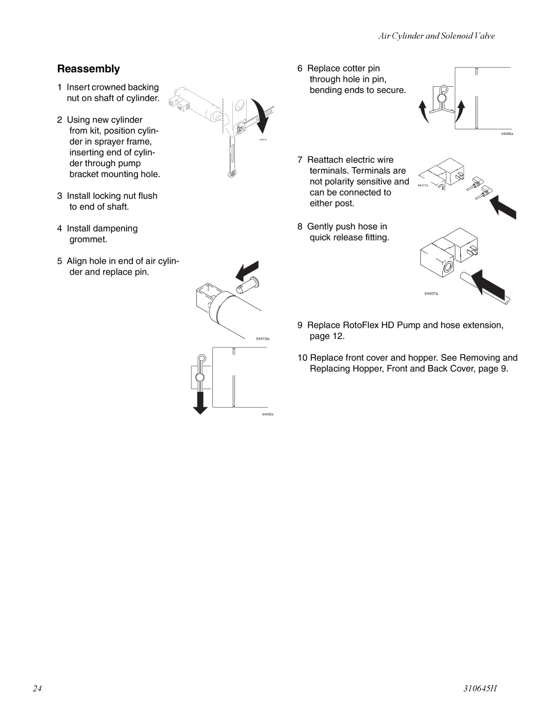 Healthyway 310645H manual Replace RotoFlex HD Pump and hose extension 