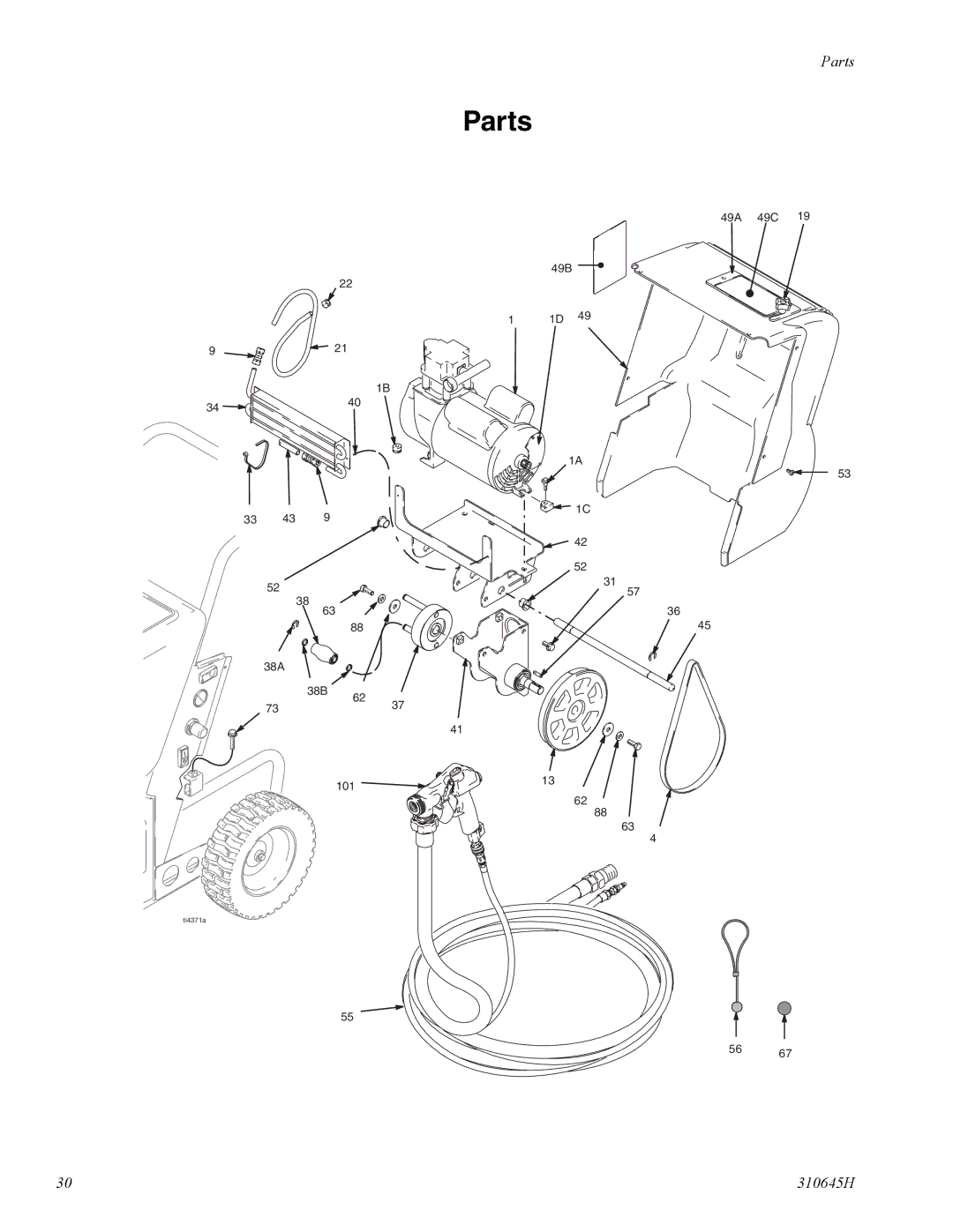 Healthyway 310645H manual Parts 