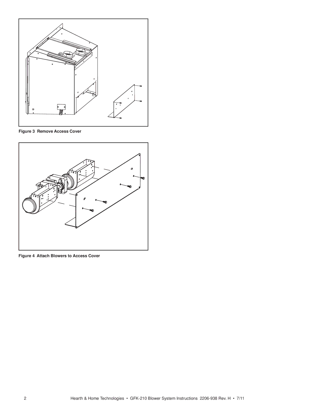 Heart & Home Collectables GFK-210 manual Remove Access Cover 