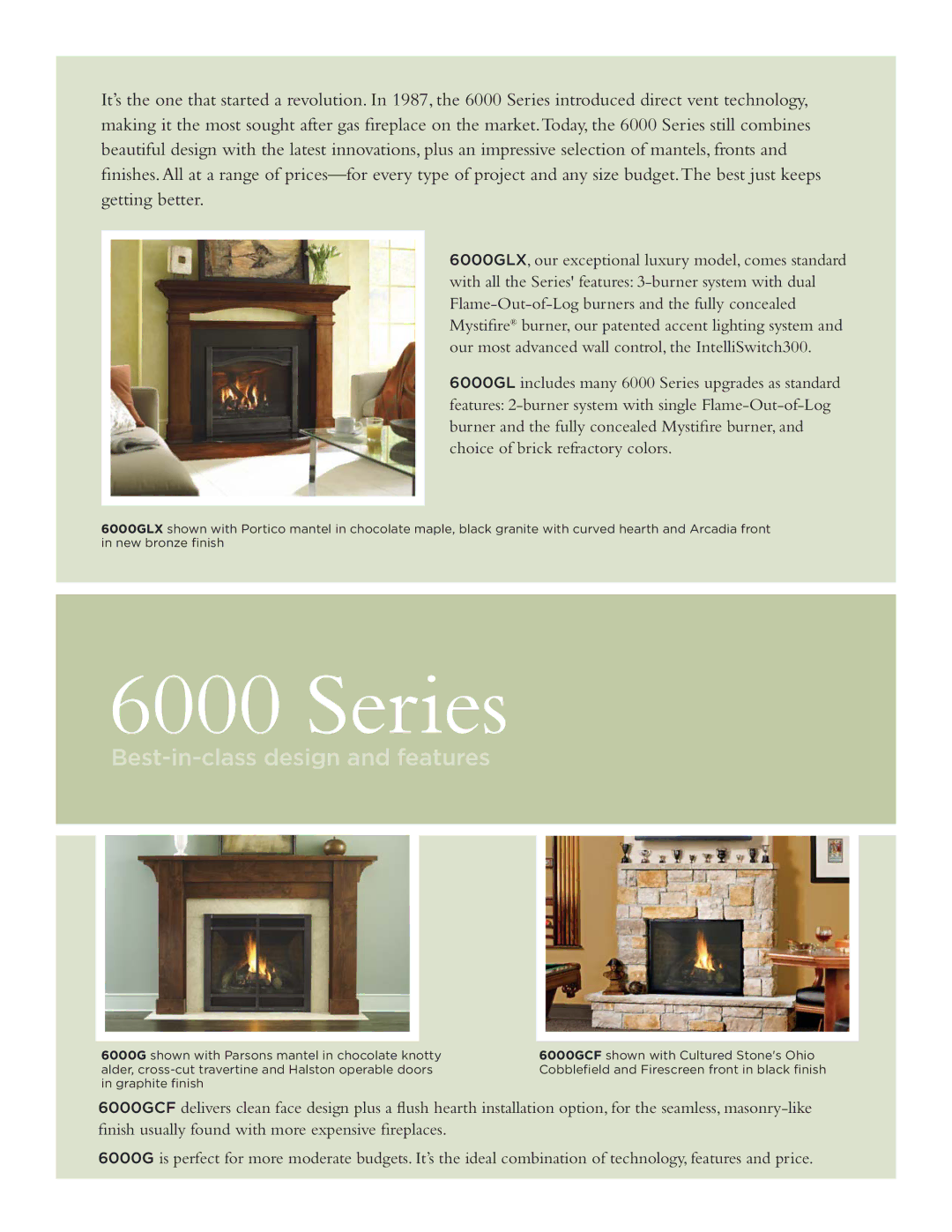 Hearth and Home Technologies 6000 Series manual 