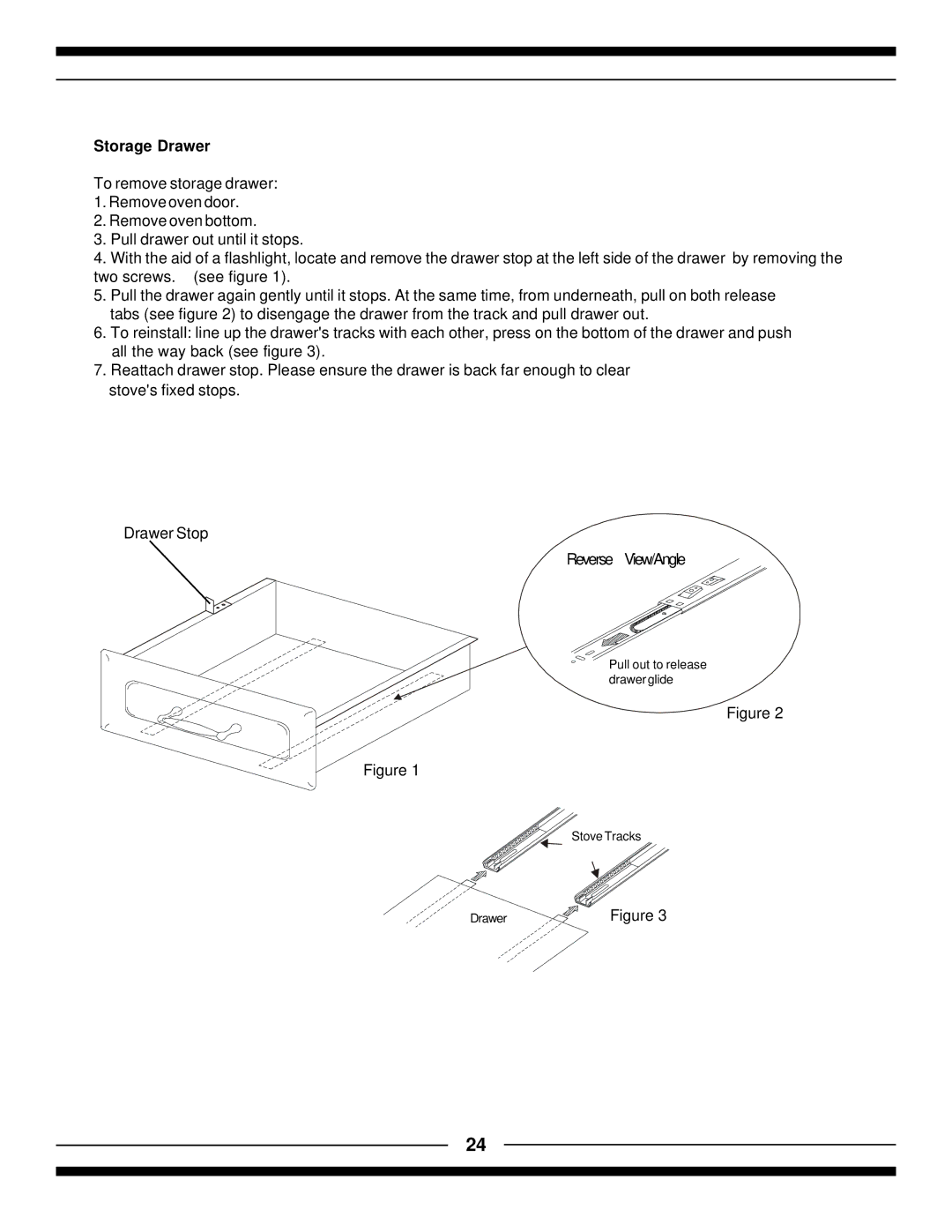 Hearth and Home Technologies 7100, 9100 manual Storage Drawer 