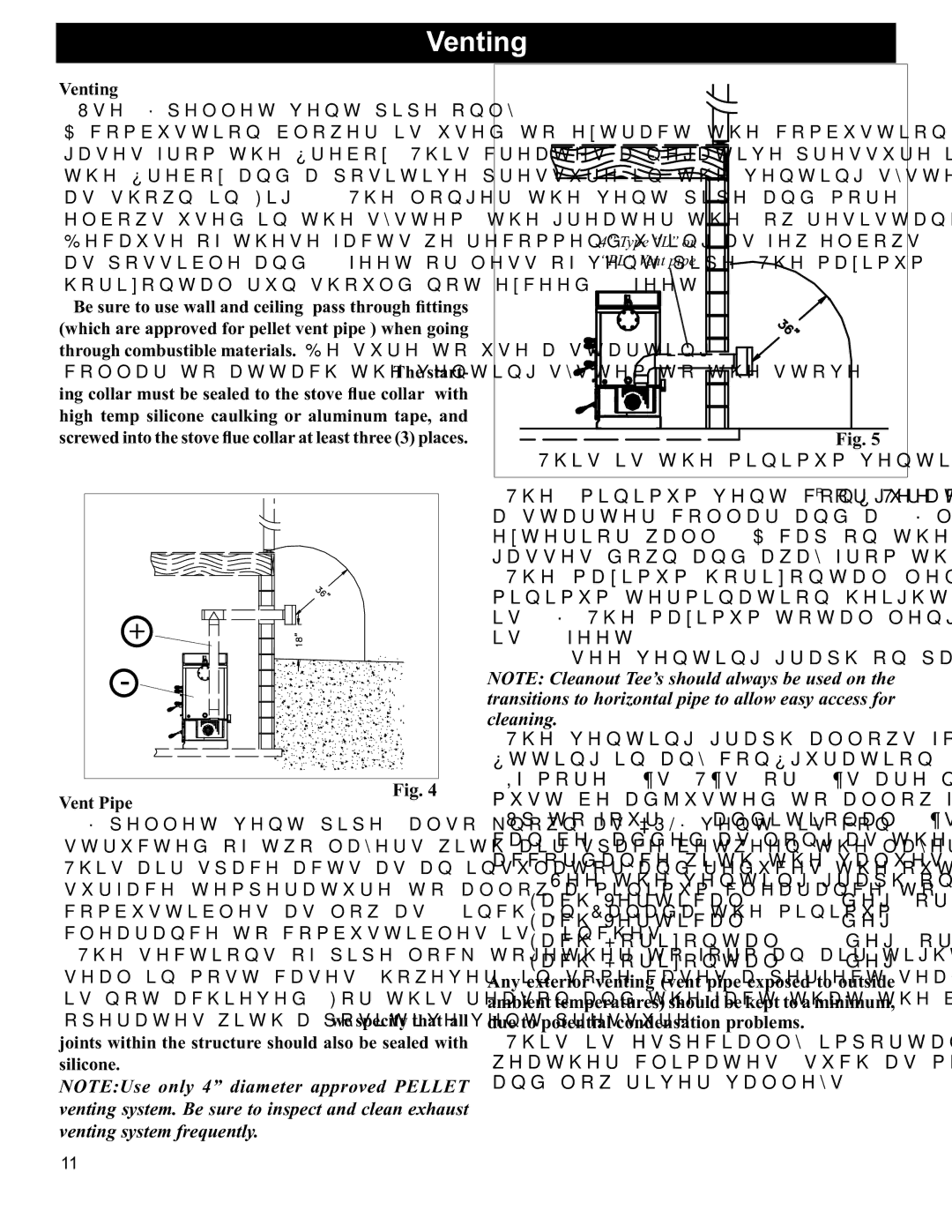 Hearth and Home Technologies BH 105 manual Ventingti g 