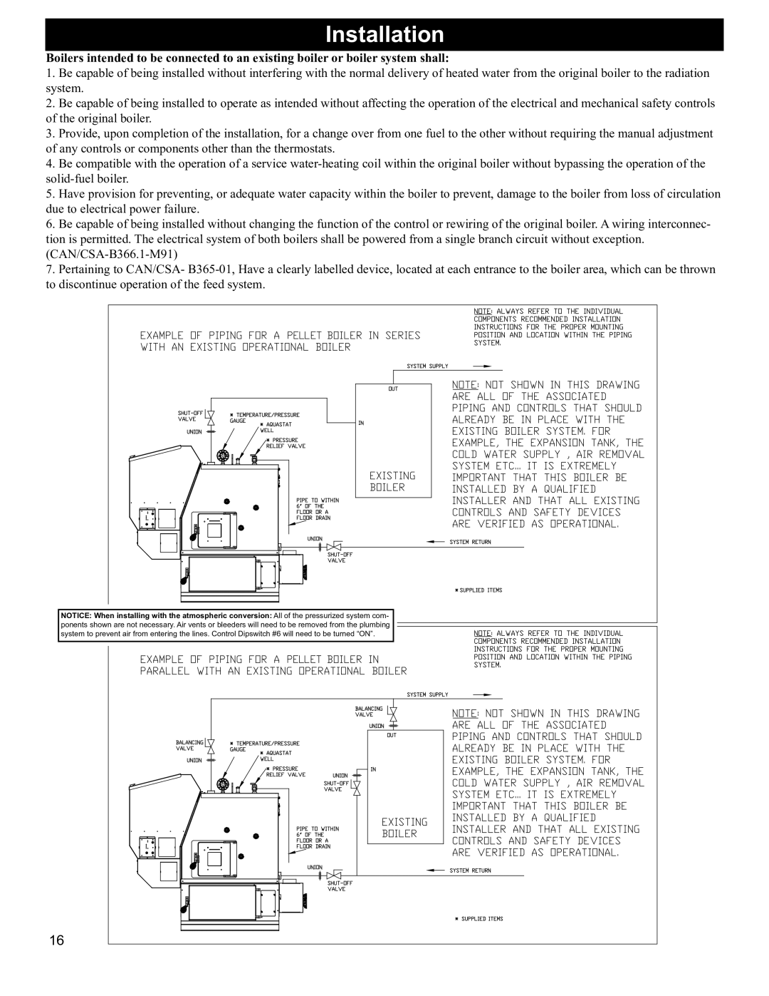 Hearth and Home Technologies BH 105 manual Installing Duct/AirInstallationConditioning 