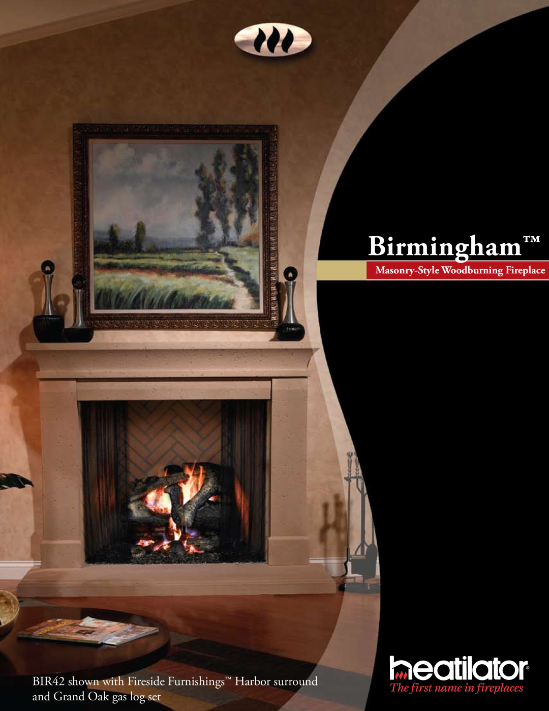 Hearth and Home Technologies Birmingham manual Masonry-Style Woodburning Fireplace 