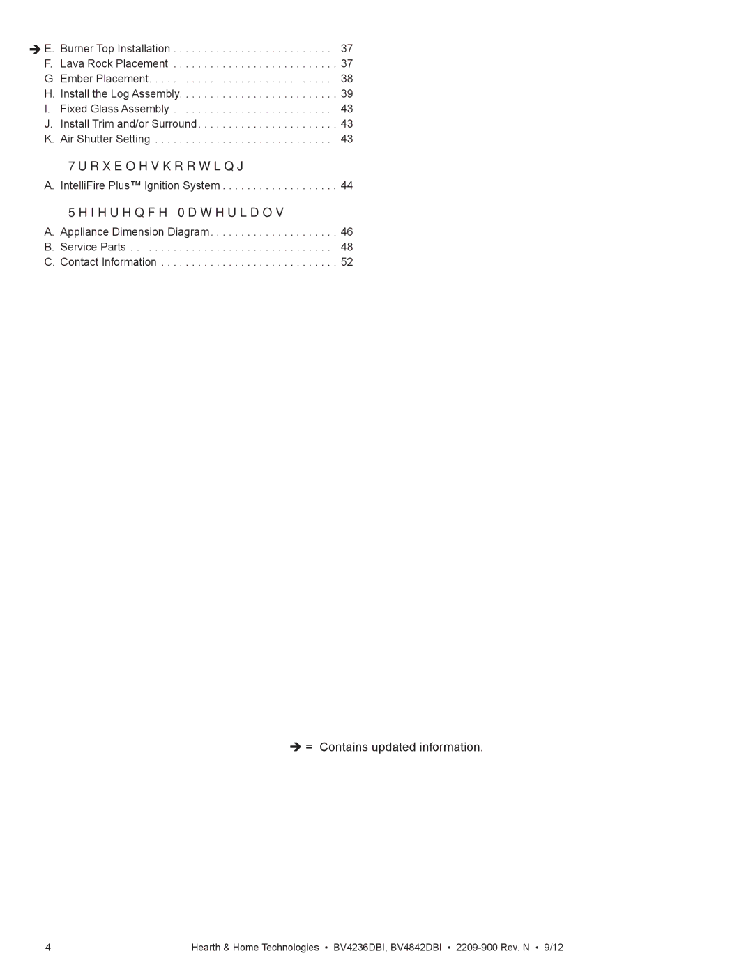 Hearth and Home Technologies BV4236DBI manual Troubleshooting, Reference Materials 