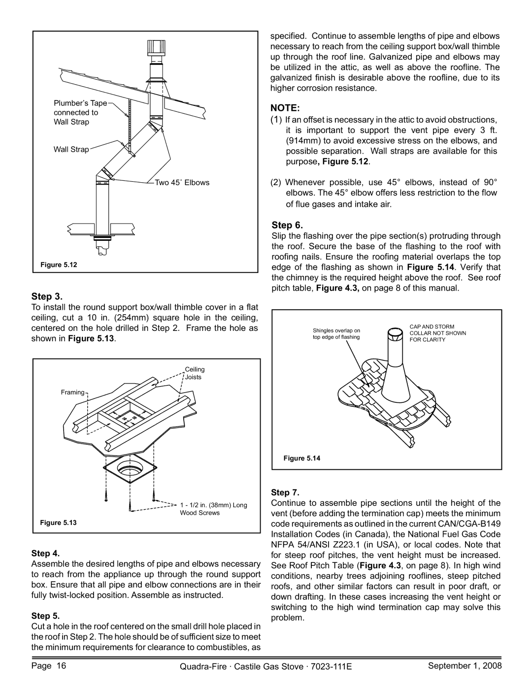 Hearth and Home Technologies CASTILE-GAS-PMH, CASTILE-GAS-MBK, CASTILE-GAS-CSB, CASTILE-GAS-CWL owner manual Step 