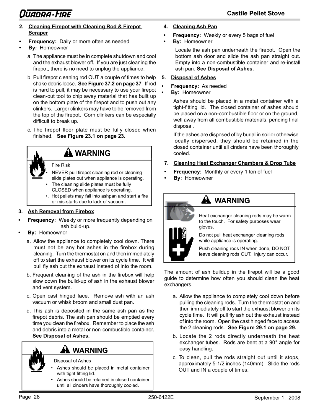 Hearth and Home Technologies CASTILE-MBK1 Cleaning Firepot with Cleaning Rod & Firepot Scraper, Ash Removal from Firebox 