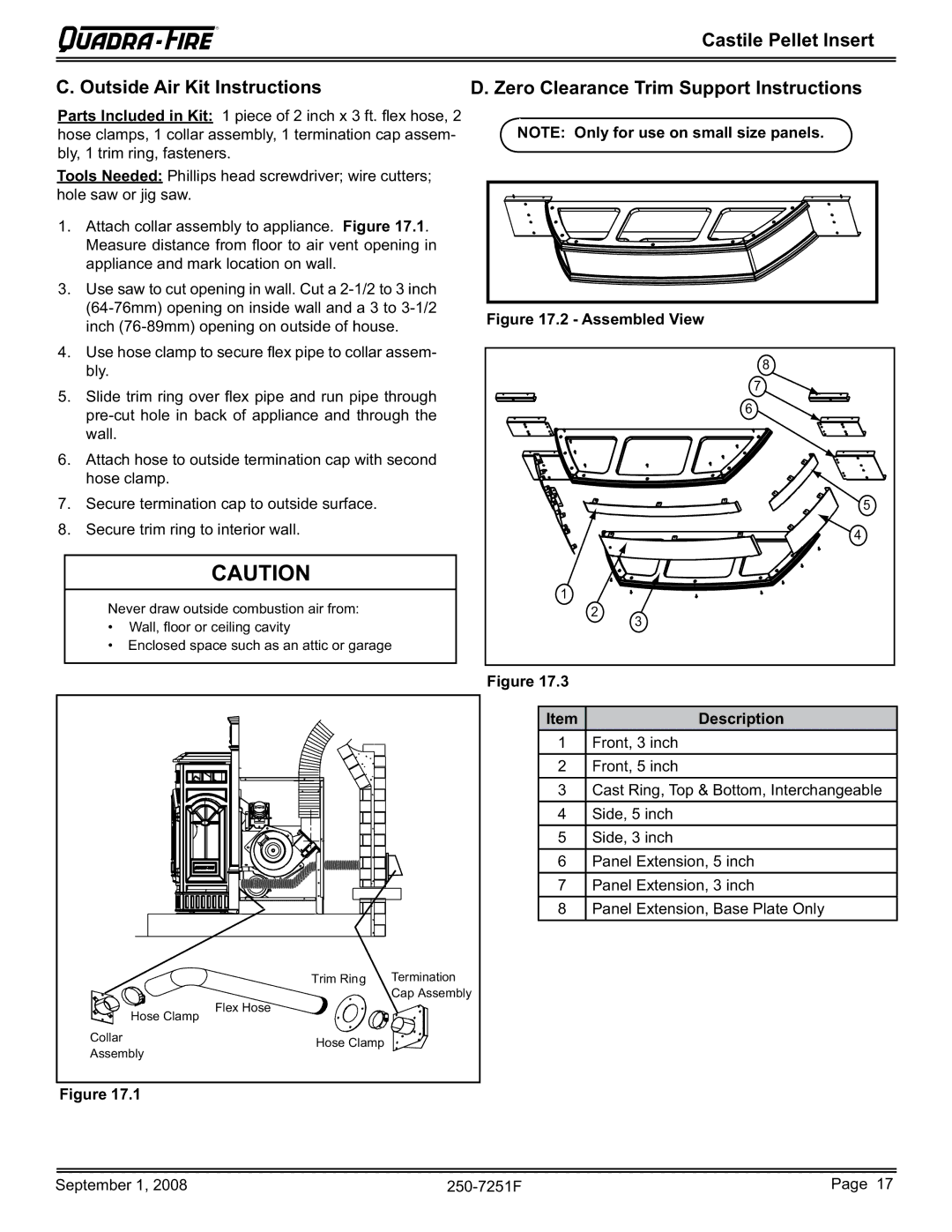 Hearth and Home Technologies CASTINS-CWL, CASTINS-CSB, 810-02901 (MBK), 810-03201 (PMH) Assembled View, ItemDescription 